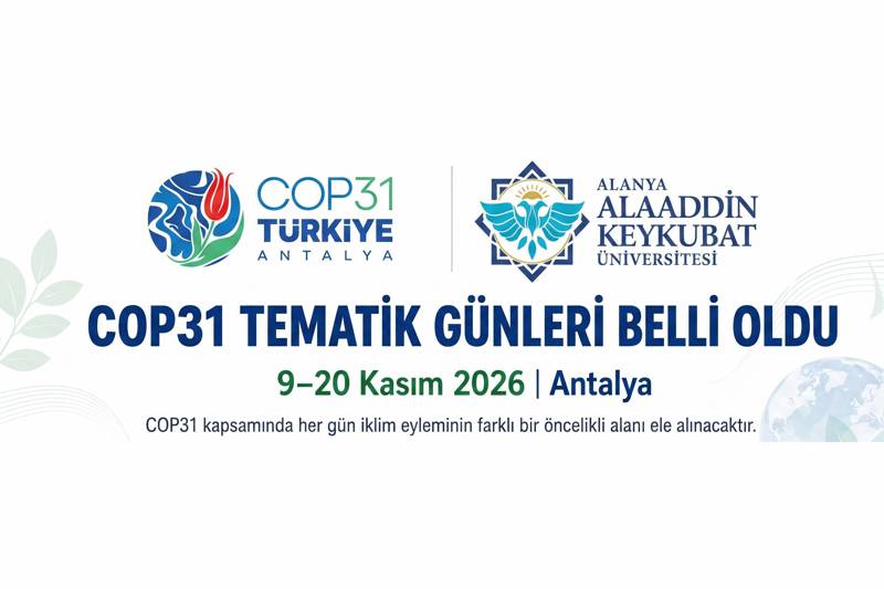 COP31 Tematik Günleri Belli Oldu